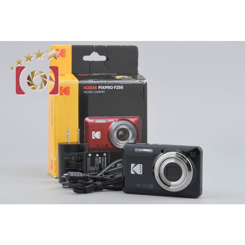 Kodak fz55 コンパクトデジタルカメラ 黒 充電器付き 即日発送可