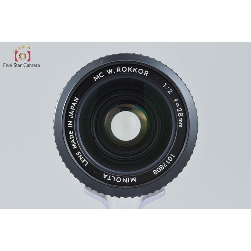 【中古】MINOLTA ミノルタ MC W.ROKKOR 28mm f/2 中古】MINOLTA ミノルタ MC W.ROKKOR 28mm f/2 : 中古カメラのファイブ