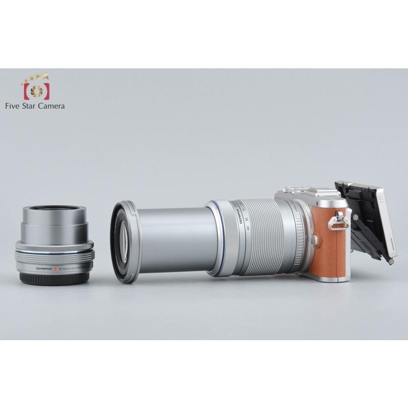 【中古】OLYMPUS オリンパス PEN E-PL8 EZ ダブルズームキット シルバー シャッター回数僅少 オリンパス（OLYMPUS） 【中古】OLYMPUS PEN E-PL8 EZ ダブルズーム