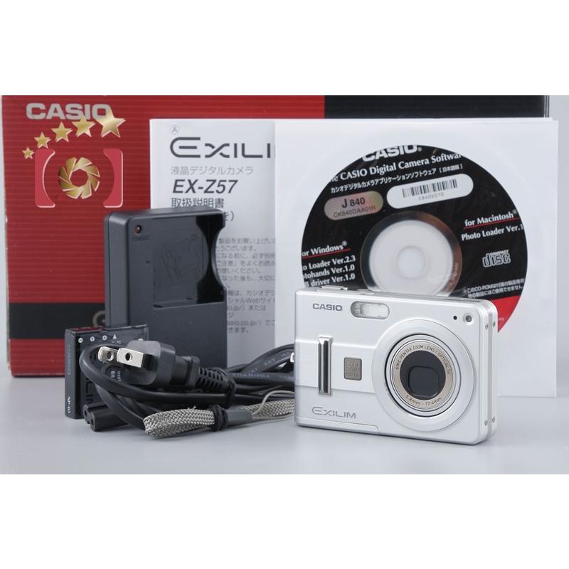 【中古】Casio カシオ EXILIM EX-Z57 シルバー コンパクトデジタルカメラ 元箱付き CASIO（カシオ） 【中古】Casio EXILIM EX-Z57 シルバー コンパクト
