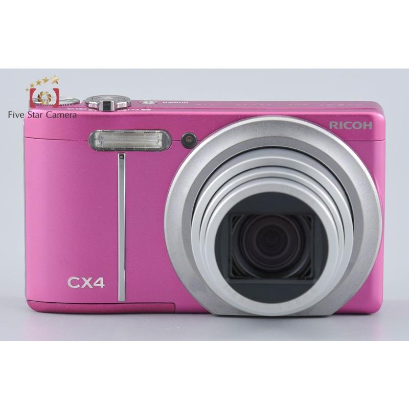 動作品✨RICOH CX4 ピンクバッテリー付き リコー（RICOH） 【中古】RICOH CX4 パープルピンク コンパクト
