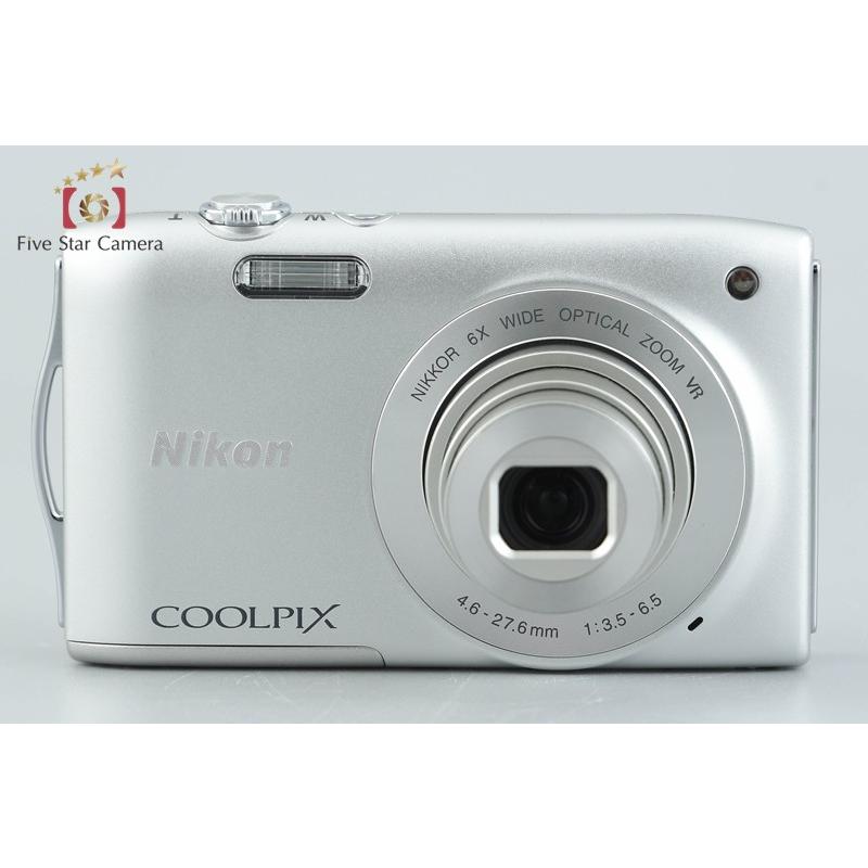 【中古】Nikon ニコン COOLPIX S3300 クリスタルシルバー コンパクトデジタルカメラ ニコン（Nikon） 【中古】Nikon COOLPIX S3300 クリスタルシルバー
