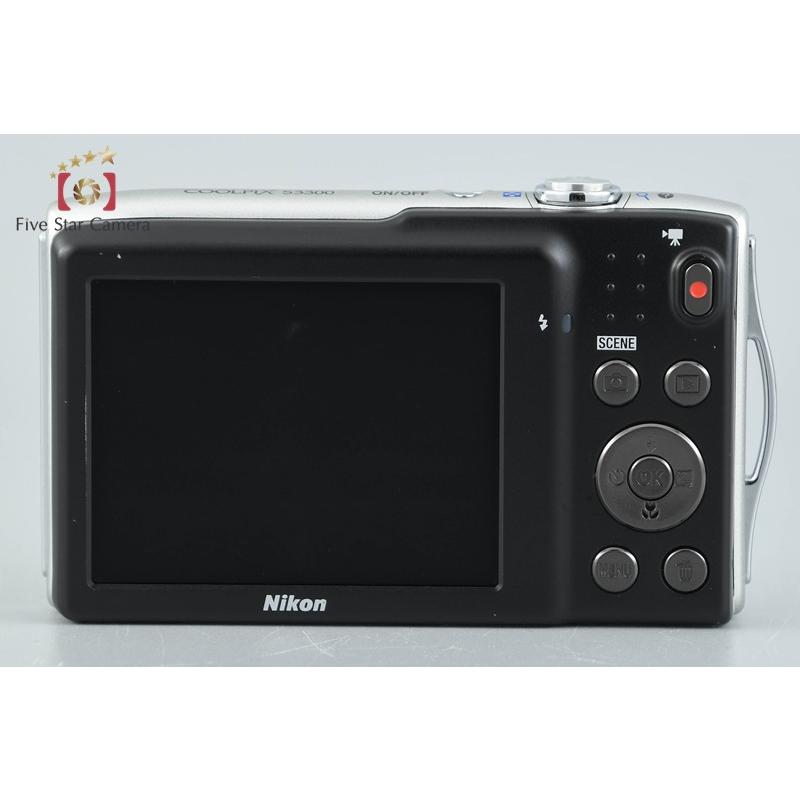 【中古】Nikon ニコン COOLPIX S3300 クリスタルシルバー コンパクトデジタルカメラ ニコン（Nikon） 【中古】Nikon COOLPIX S3300 クリスタルシルバー