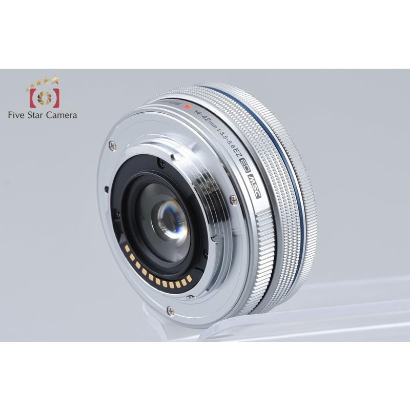【中古】OLYMPUS オリンパス M.ZUIKO DIGITAL ED 14-42mm f/3.5-5.6 EZ シルバー