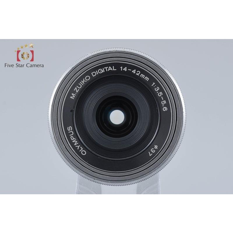 【中古】OLYMPUS オリンパス M.ZUIKO DIGITAL ED 14-42mm f/3.5-5.6 EZ シルバー