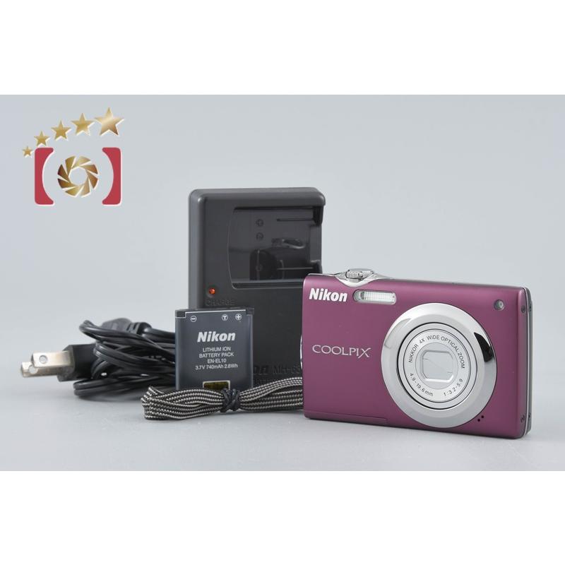 ニコン（Nikon） 【中古】Nikon COOLPIX S3000 プラム コンパクト