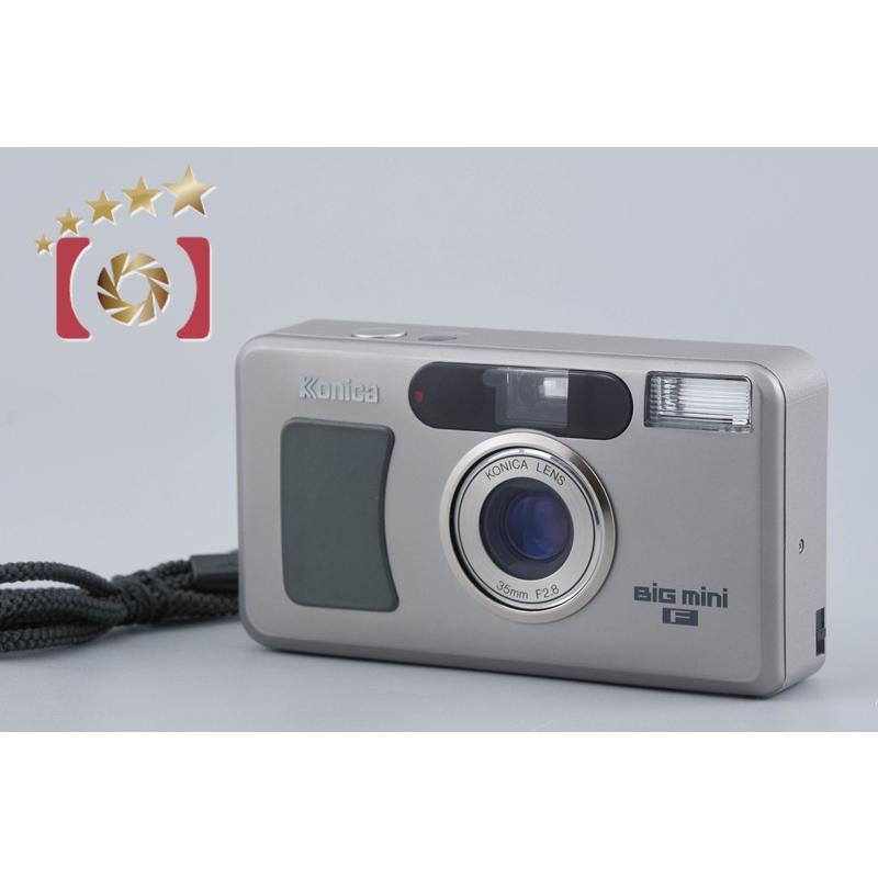 Konica BIG mini F シルバー 中古 傷 凹みあり 中古】Konica コニカ BIG mini F コンパクトフィルムカメラ : 中古
