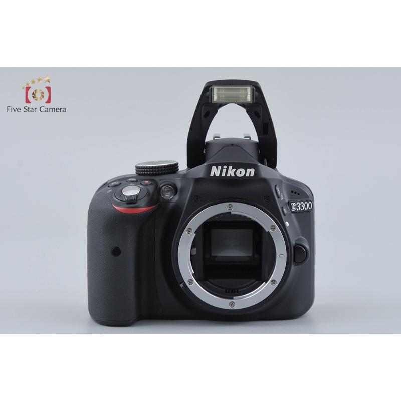 【中古】Nikon ニコン D3300 18-55 VR II レンズキット ブラック シャッター回数僅少_1