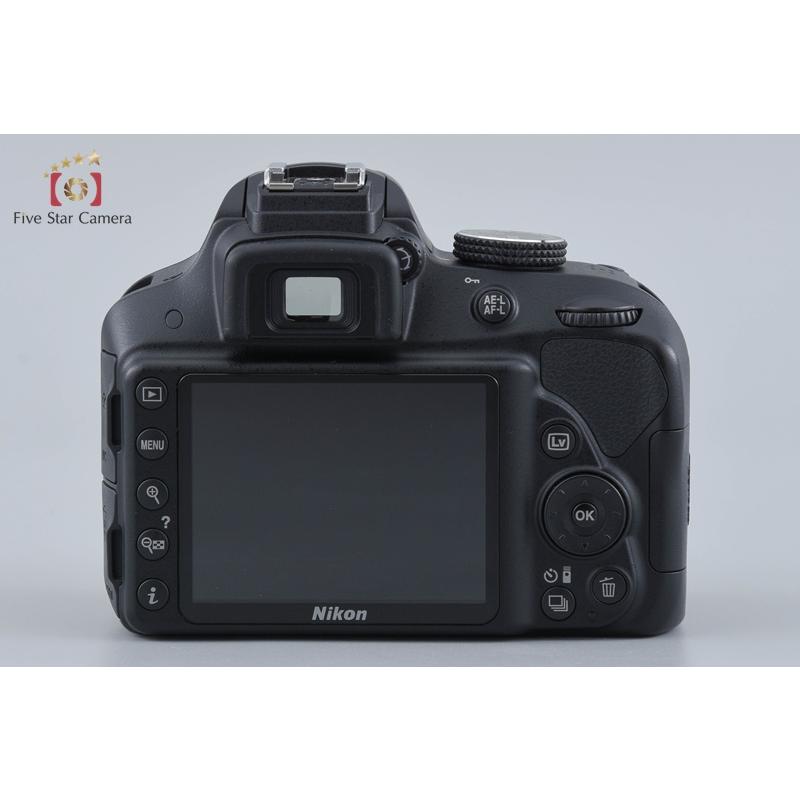 【中古】Nikon ニコン D3300 18-55 VR II レンズキット ブラック シャッター回数僅少_2