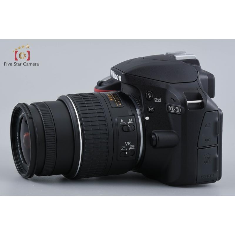 【中古】Nikon ニコン D3300 18-55 VR II レンズキット ブラック シャッター回数僅少_3