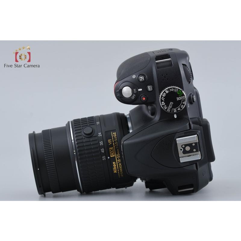 【中古】Nikon ニコン D3300 18-55 VR II レンズキット ブラック シャッター回数僅少_5
