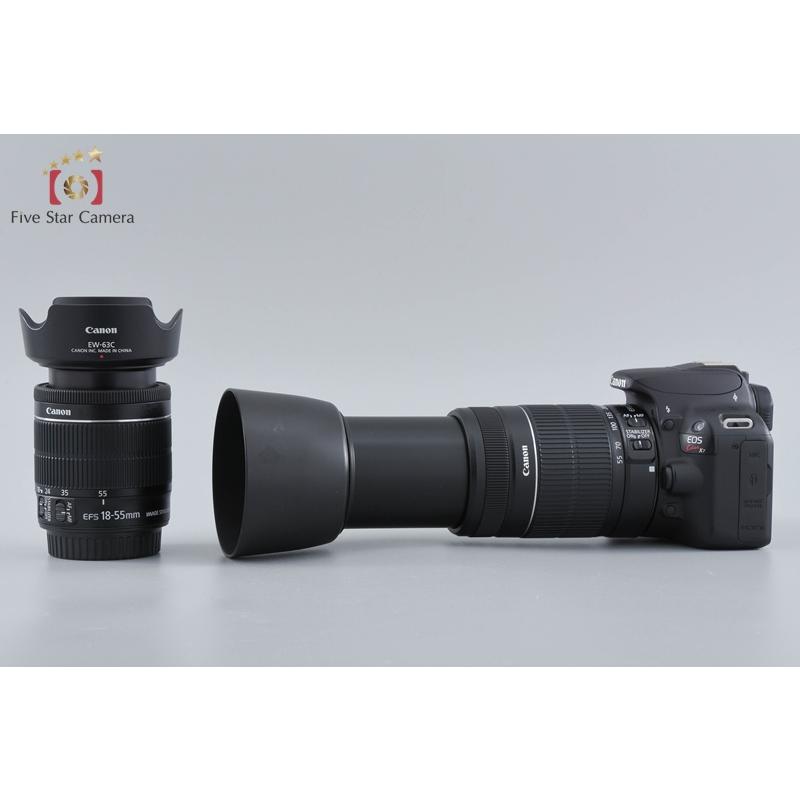 中古】Canon キヤノン EOS Kiss X7 ダブルズームキット ブラック