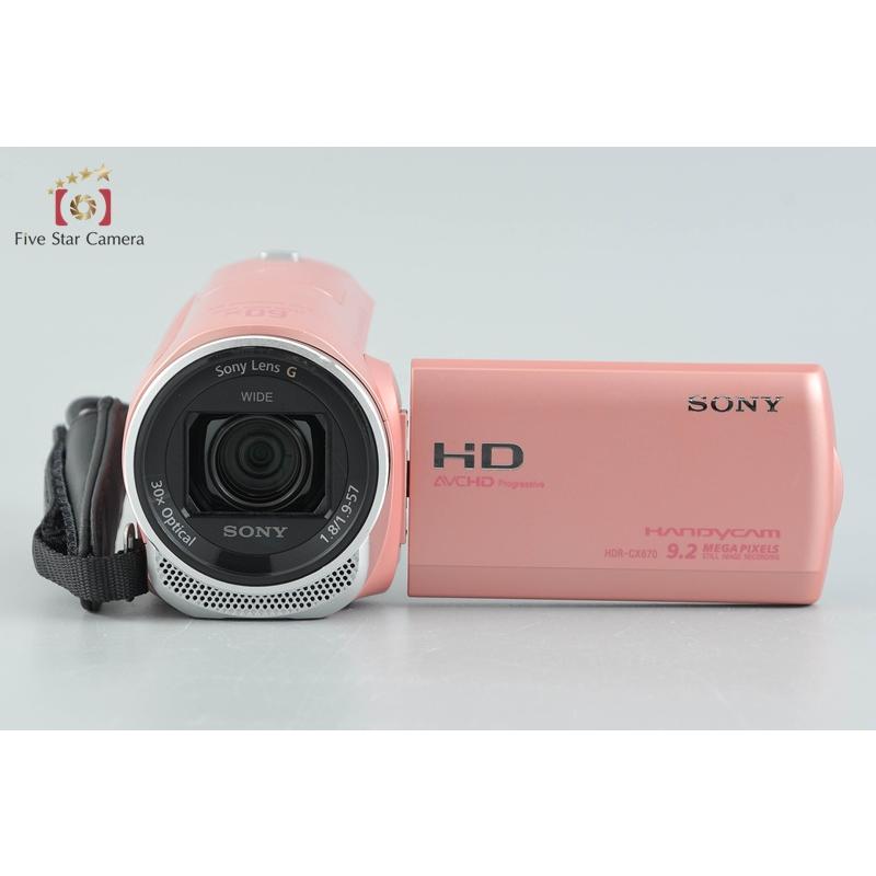 SONY（ソニー） 【中古】SONY ハンディカム HDR-CX670 ピンク デジタル