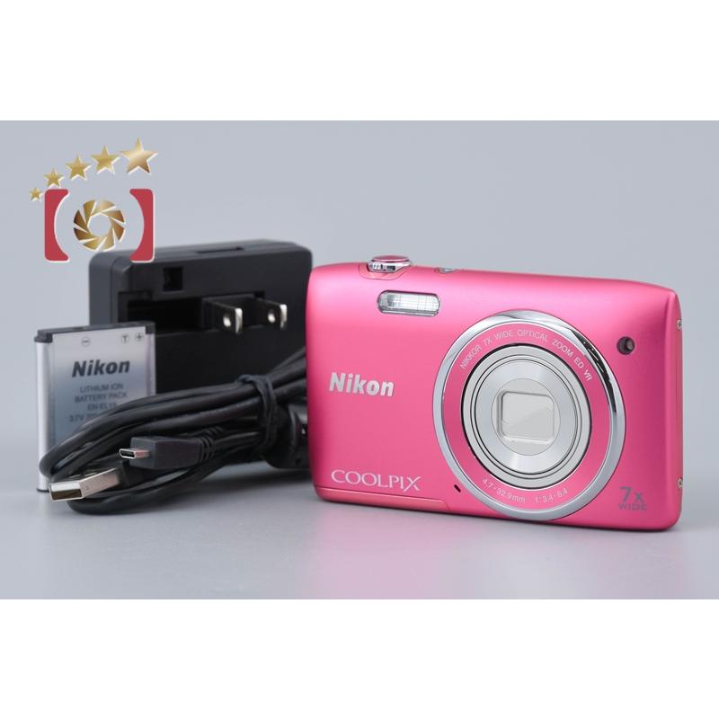 ■ 美品 ■ ニコン　Nikon COOLPIX S3500 ストロベリーピンク ニコン（Nikon） 【中古】Nikon COOLPIX S3500 ストロベリーピンク