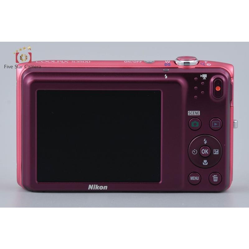 【中古】Nikon ニコン COOLPIX S3500 ストロベリーピンク コンパクトデジタルカメラ ニコン（Nikon） 【中古】Nikon COOLPIX S3500 ストロベリーピンク