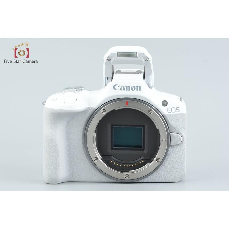 【中古】Canon キヤノン EOS R50 ダブルズームキット ホワイト シャッター回数僅少 元箱付き キヤノン（Canon） 【中古】Canon EOS R50 ダブルズームキット