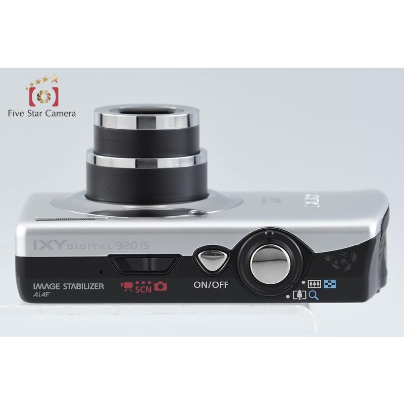 【中古】Canon キヤノン IXY Digital 920 IS シルバー コンパクトデジタルカメラ 元箱付き