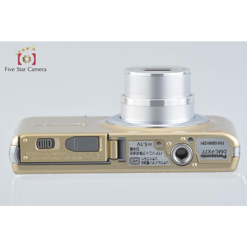 【美品です】LUMIX DMC-FX77 ゴールド コンパクトデジタルカメラ Panasonic（パナソニック） 【中古】Panasonic LUMIX DMC-FX77