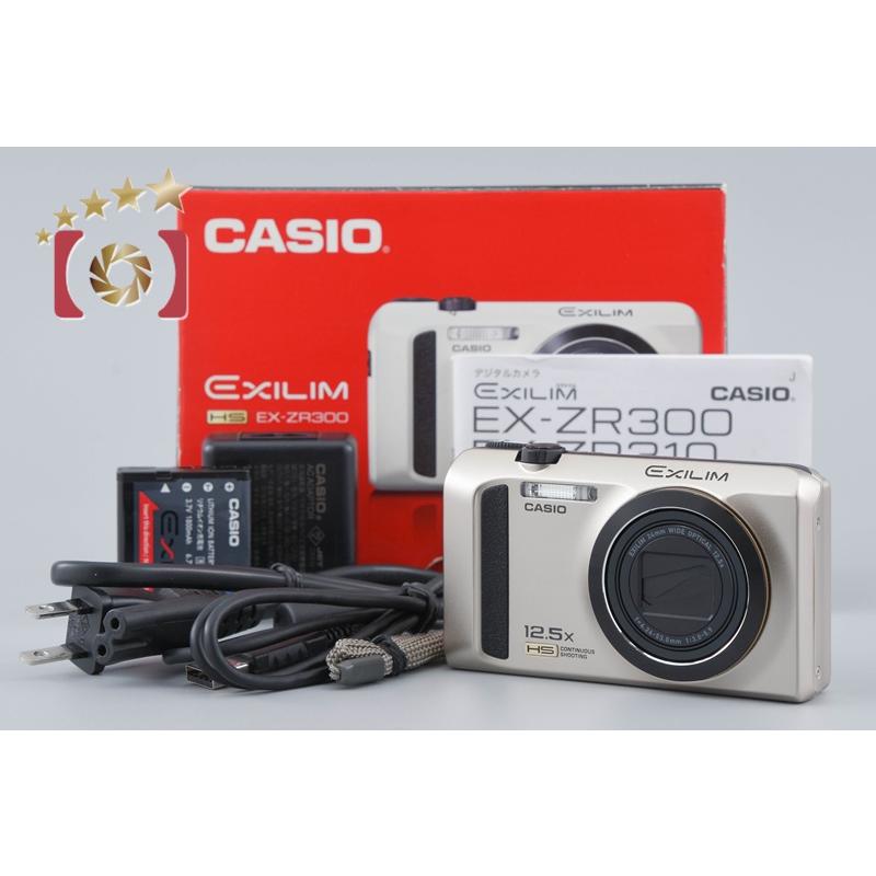 【極美品】CASIO EXILIM EX-ZR300 ゴールド　動作確認済 HIGH SPEED EXILIM デジタルカメラ 中古 CASIO カシオ EX-ZR300