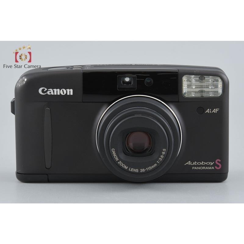 【中古】Canon キヤノン Autoboy S PANORAMA ブラック コンパクトフィルムカメラ