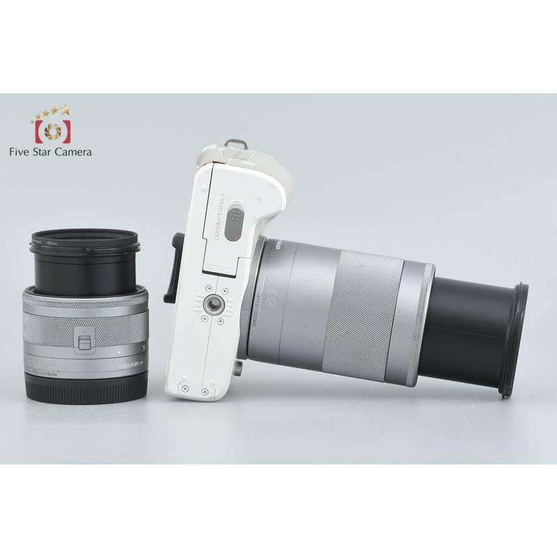 Canon EOS KISS M2/ダブルズームキット/ホワイト/未使用に近い キヤノン（Canon） 【中古】Canon EOS Kiss M2 ダブルズームレンズ
