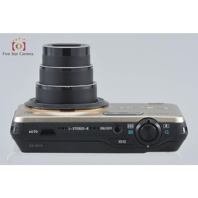【中古】CASIO カシオ HIGH SPEED EXILIM EX-ZR15 ゴールド コンパクトデジタルカメラ_5
