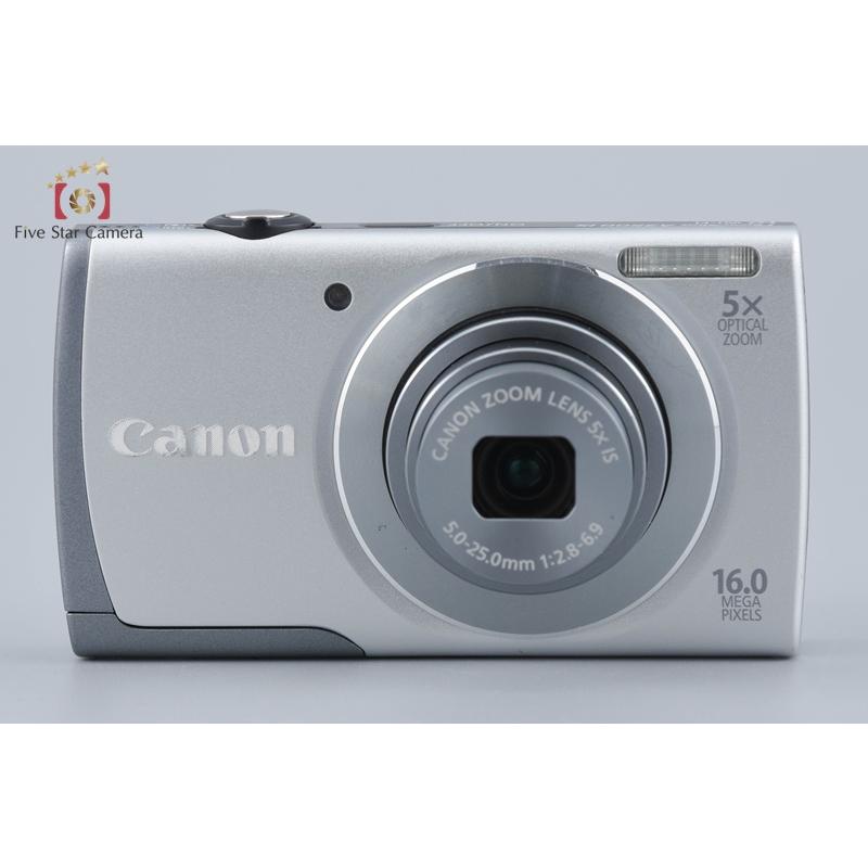 中古】Canon キヤノン PowerShot A3500 IS シルバー コンパクト 