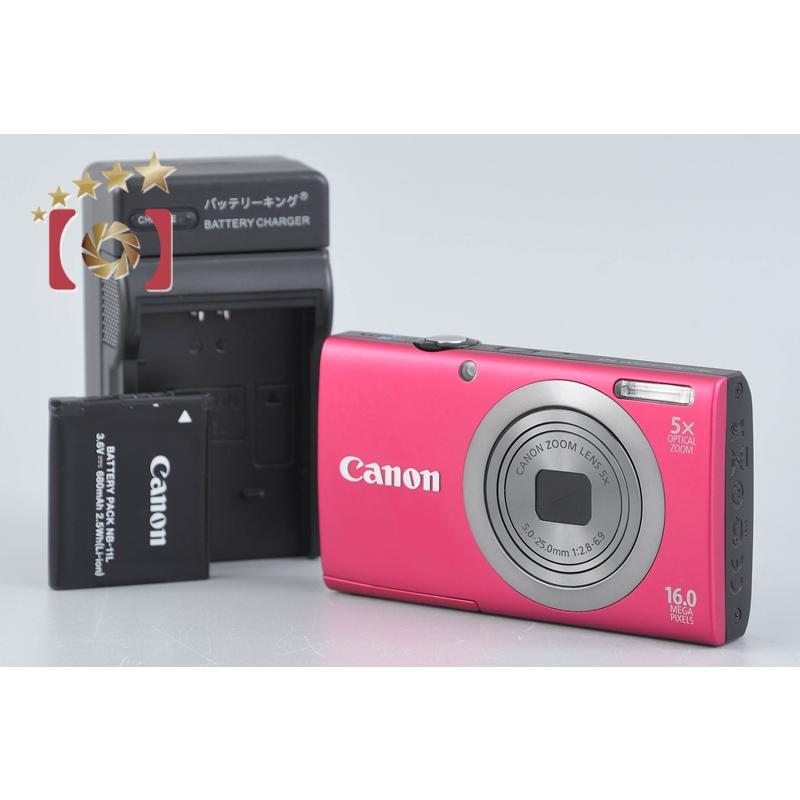 極上品【動作確認済】Canon キャノン PowerShot A2300 RED キヤノン（Canon） 【中古】Canon PowerShot A2300 レッド コンパクト