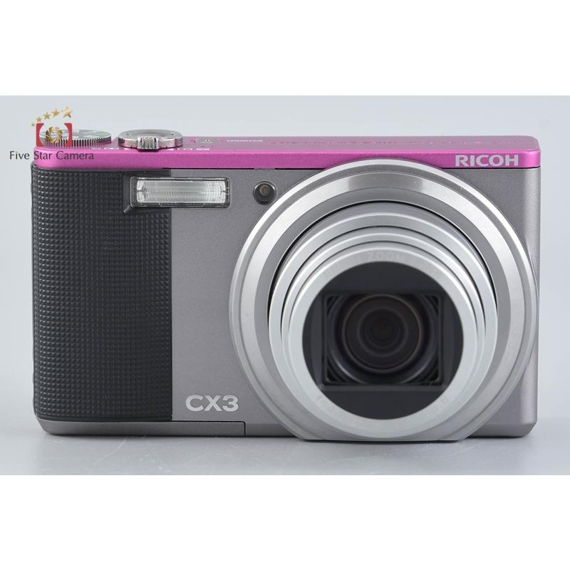 リコー（RICOH） 【中古】RICOH CX3 ライトグレーxピンク コンパクト 