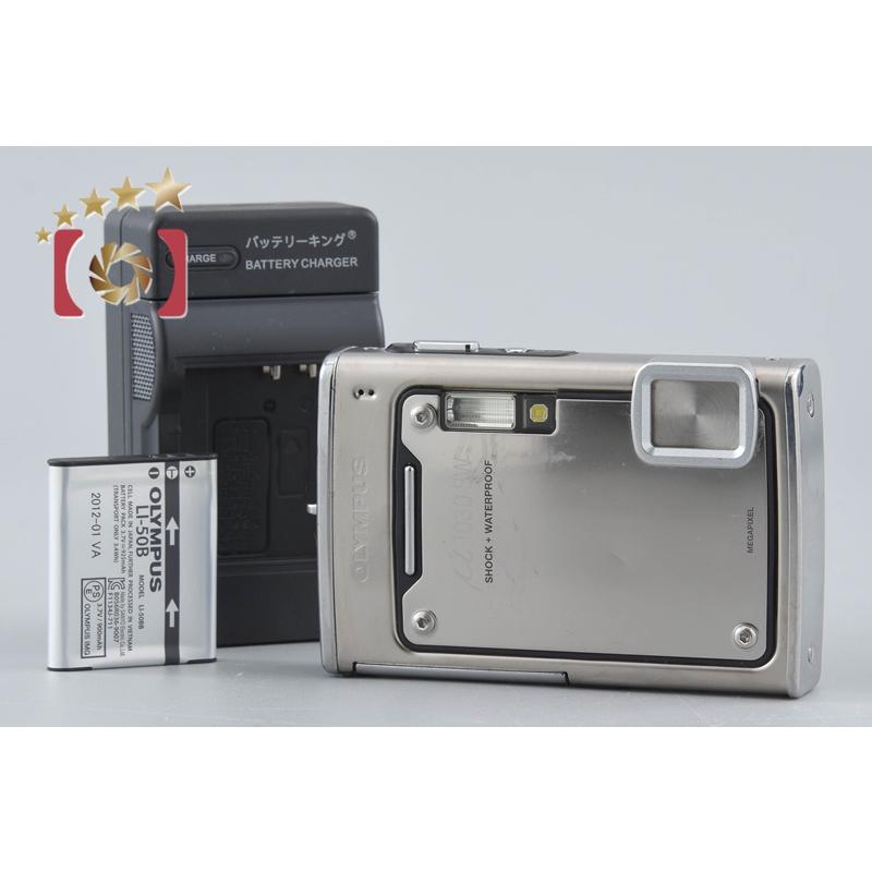 【動作確認済/美品】OLYMPUS μ 1030 SW シルバー 箱付フルセット オリンパス（OLYMPUS） 【中古】OLYMPUS μ1030SW メタルシルバー