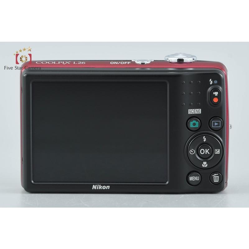 ニコン（Nikon） 【中古】Nikon COOLPIX L26 レッド コンパクト