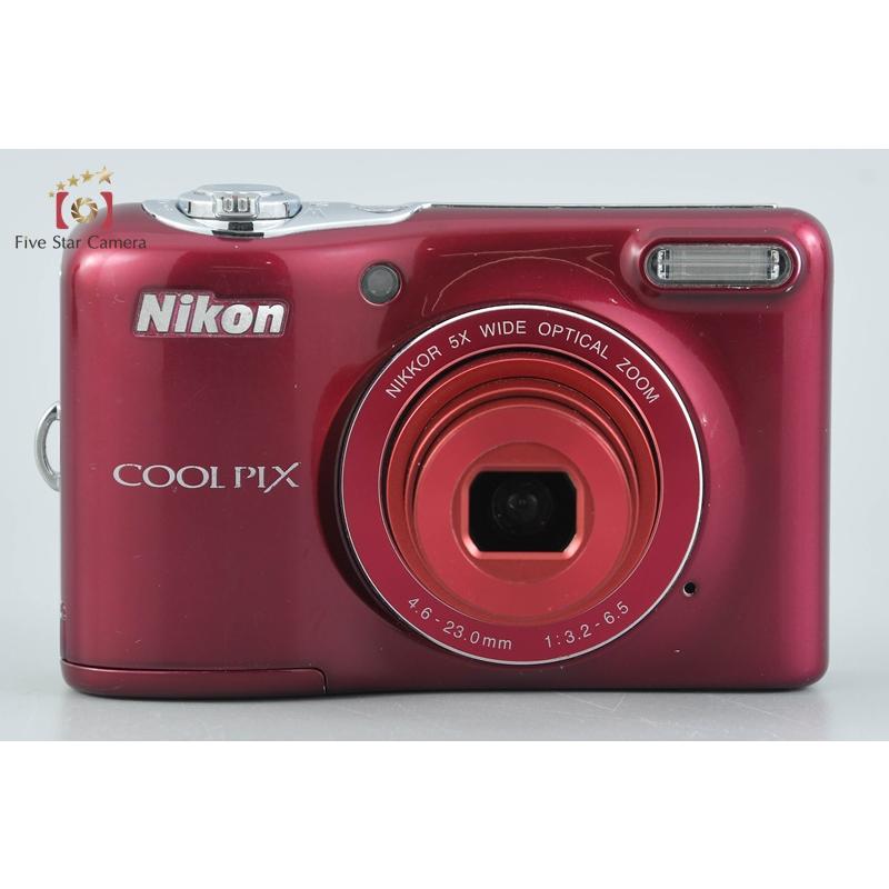 ニコン（Nikon） 【中古】Nikon COOLPIX L30 レッド コンパクト