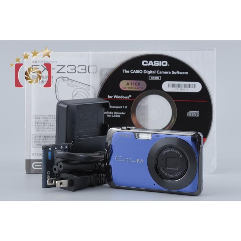 【美品】デジタルカメラ　CASIO　EXILIM EX-Z330　ブルー　中古 CASIO（カシオ） 【中古】CASIO EXILIM EX-Z330 ブルー コンパクト