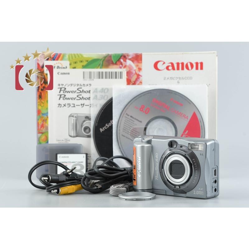 ☆完動品 Canon Power Shot A40 キヤノン（Canon） 【中古】Canon PowerShot A40 シルバー コンパクト