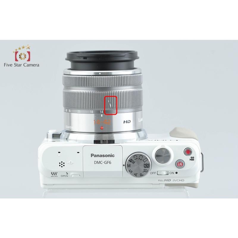 中古】Panasonic パナソニック LUMIX DMC-GF6 ホワイト + LUMIX G 
