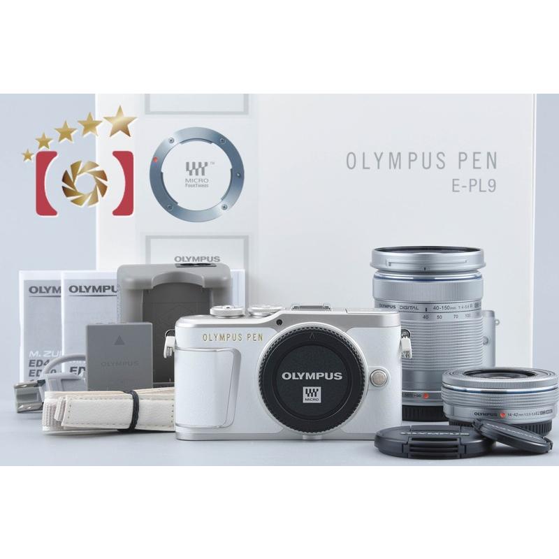 【OLYMPUS PEN E-PL9】ダブルズーム＋25mm F1.8【美品】 オリンパス（OLYMPUS） 【中古】OLYMPUS PEN E-PL9 ホワイト EZ ダブル