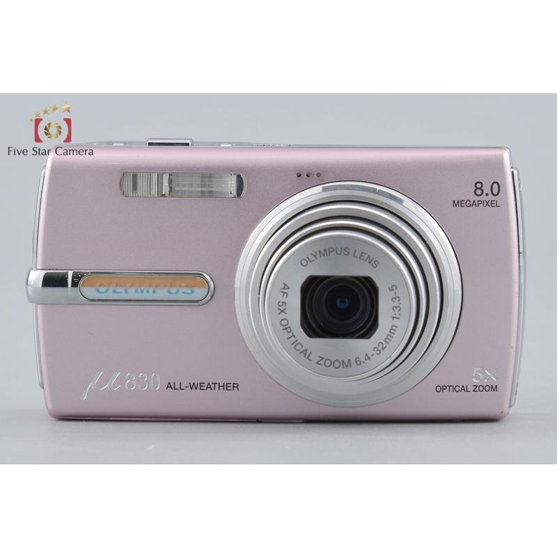 【動作確認済】OLYMPUS μ830 デジカメ 可愛いピンク 希少カラー オリンパス（OLYMPUS） 【中古】OLYMPUS μ830 シャイニーピンク