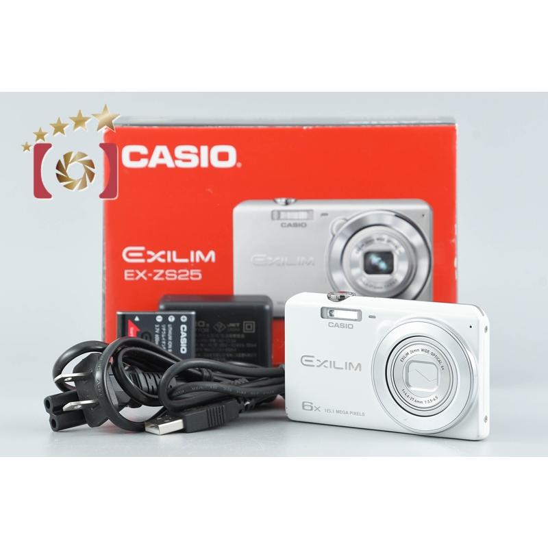 【中古】CASIO　デジカメ　eX-ZS25　ホワイト CASIO（カシオ） 【中古】Casio EXILIM EX-ZS25 ホワイト コンパクト