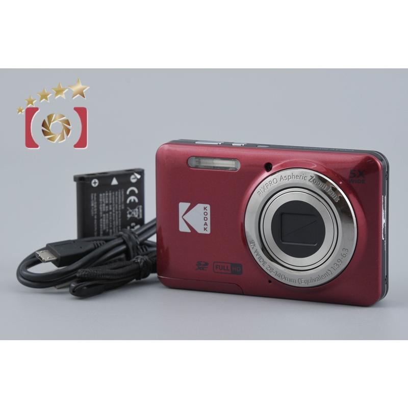 KODAK PIXPRO FZ55 RED充電式{中古} Kodak（コダック） 【中古】KODAK PIXPRO FZ55 レッド コンパクト