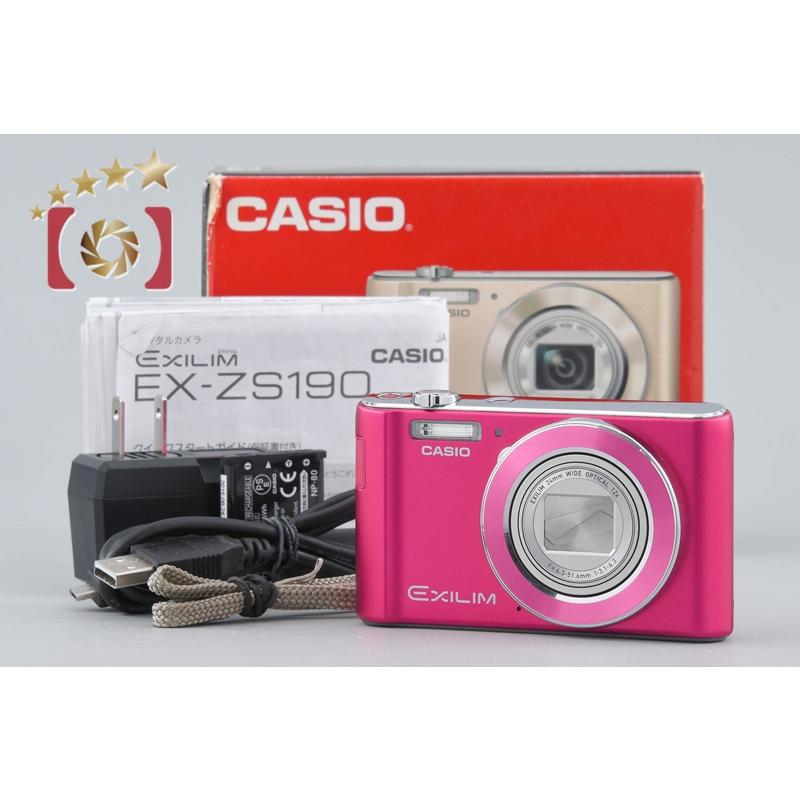 CASIO（カシオ） 【中古】Casio EXILIM EX-ZS190 ピンク コンパクト