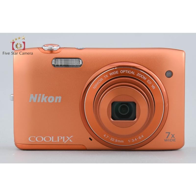 ＜並品＞Nikon COOLPIX S3500 アプリコットオレンジ｜使用感あり ニコン（Nikon） 【中古】Nikon COOLPIX S3500 アプリコットオレンジ