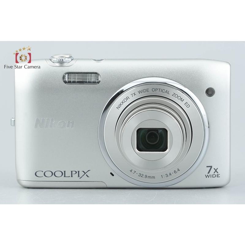 Nikon Coolpix S3400 デジタルカメラ、色はシルバー、状態良好。 ニコン（Nikon） 【中古】Nikon COOLPIX S3400 クリスタルシルバー