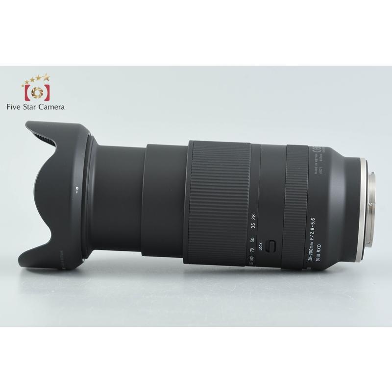 【中古】TAMRON タムロン A071 28-200mm f/2.8-5.6 Di III RXD ソニーEマウント用 元箱付きの画像