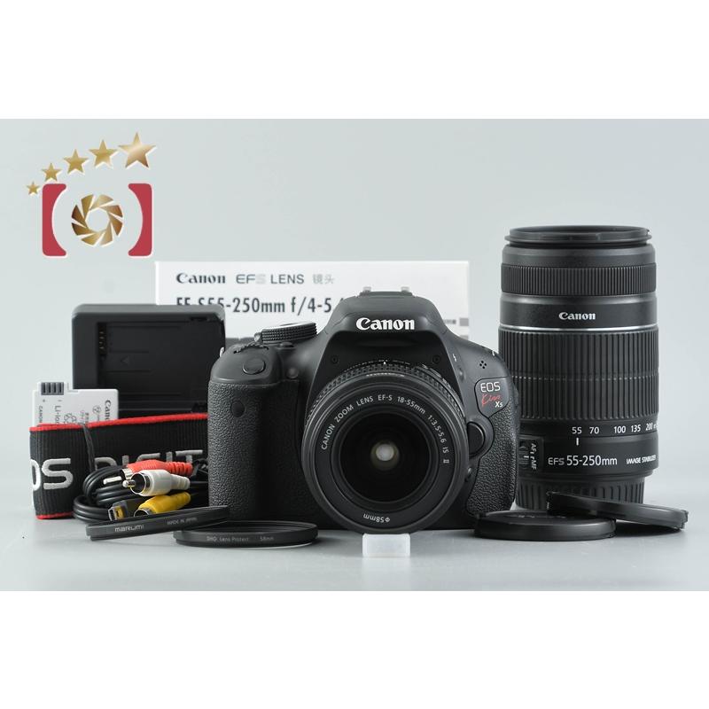 ✨極上美品 Canon EOS Kiss X5 Wレンズ　シャッター数 700回 キヤノン（Canon） 【中古】Canon EOS Kiss X5 ダブルズームキット