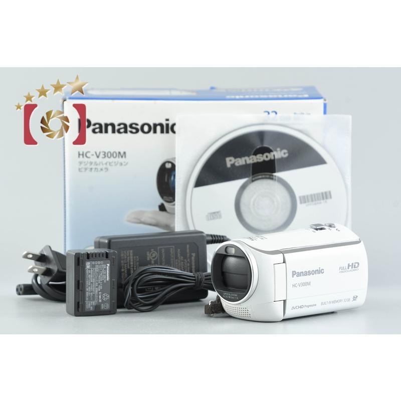 【美品】Panasonic ビデオカメラ HC-V300M　ホワイト　動作確認済 Panasonic（パナソニック） 【中古】Panasonic HC-V300M ホワイト