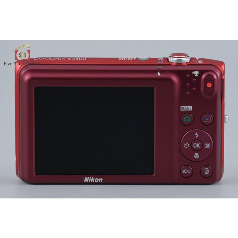 ニコン（Nikon） 【中古】Nikon COOLPIX S3400 レッド コンパクト