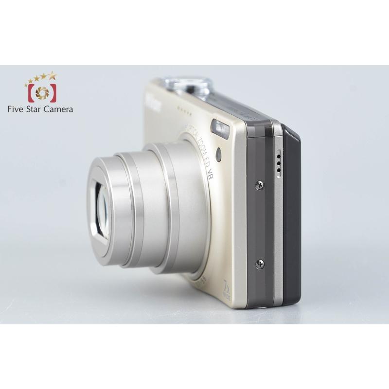【美品】NIKON COOLPIX S6000 シルバー 動作確認済み デジカメ ニコン（Nikon） 【中古】Nikon COOLPIX S6000 シャンパンシルバー
