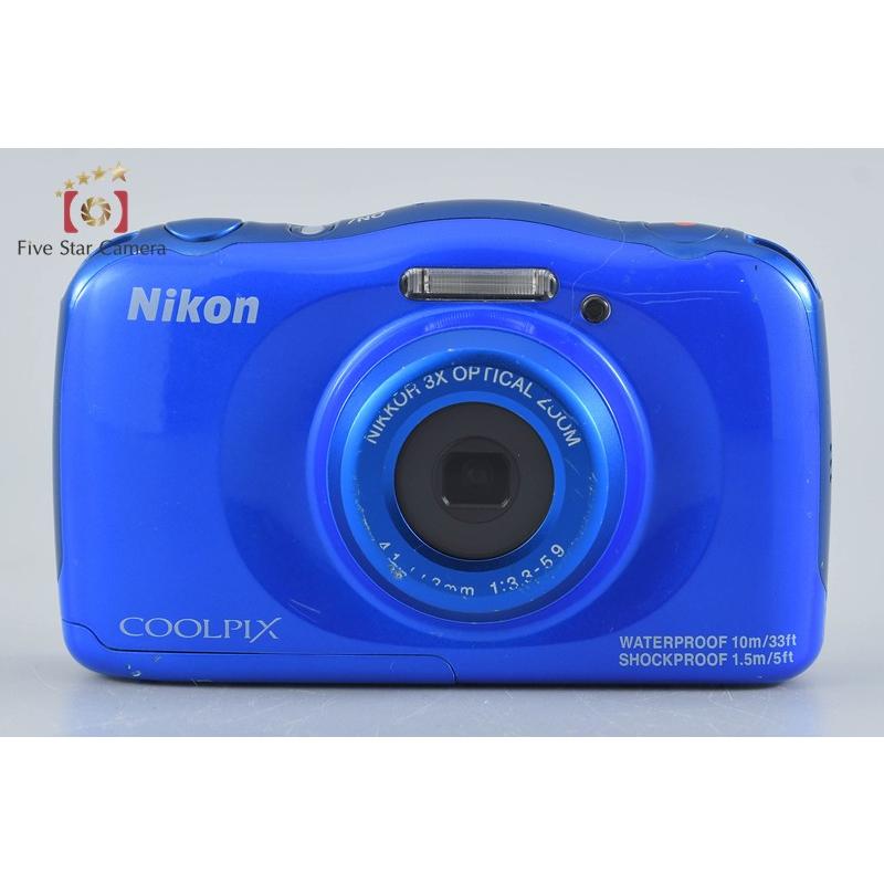 ニコン（Nikon） 【中古】Nikon COOLPIX S33 ブルー コンパクト