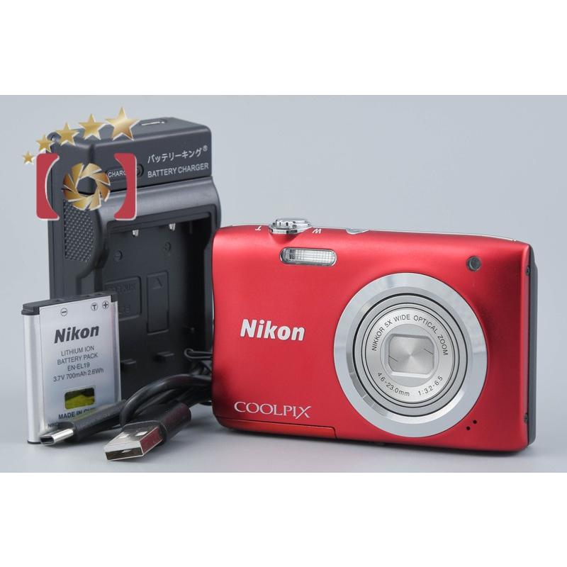 ニコン（Nikon） 【中古】Nikon COOLPIX A100 レッド コンパクト