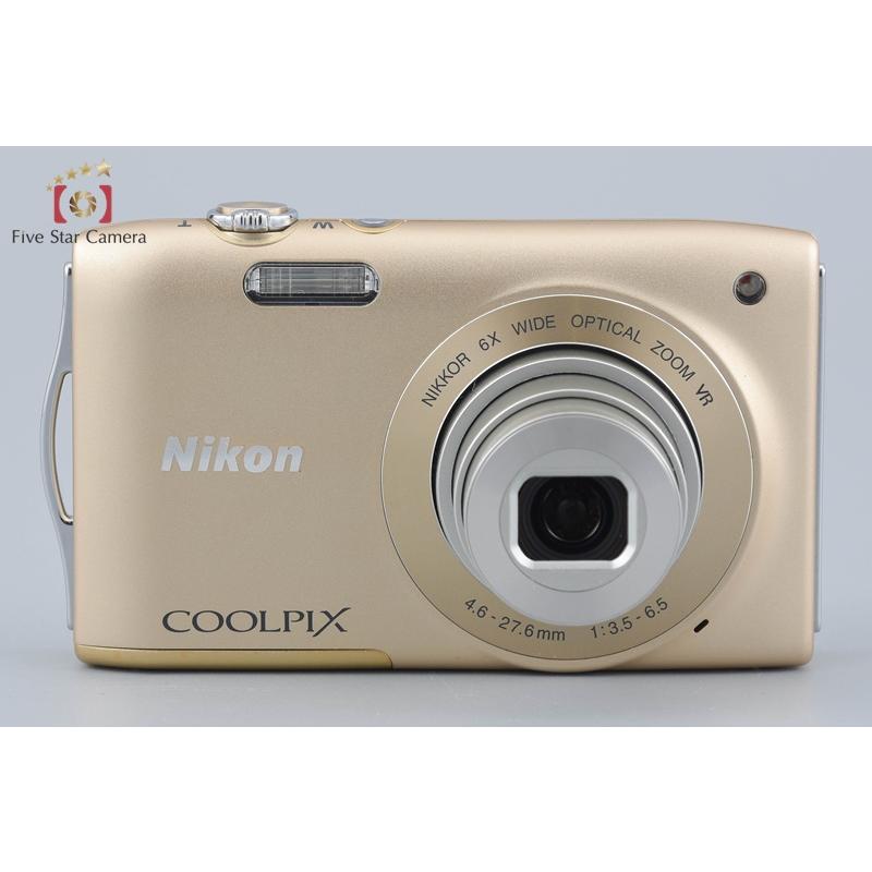 ニコン（Nikon） 【中古】Nikon COOLPIX S3300 スイートゴールド